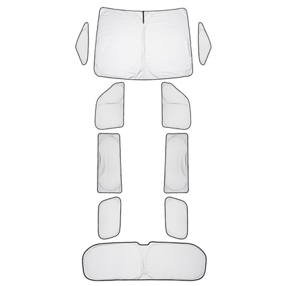 ALPHARD・VELLFIRE 40 クイックサンシェード 1台分 優れた断熱性 99%遮光率 10枚 折り畳み式 車中泊 盗難防止 燃費向上 アウトドア 日除け 内装 パーツ