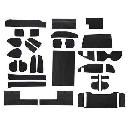 ALPHARD40系 VELLFIRE40系 ドアポケットマット ブラック 31枚セット ラバーマット 滑り止め 取説付 インテリア 水洗いOK 内装 パーツ ノンスリップマット