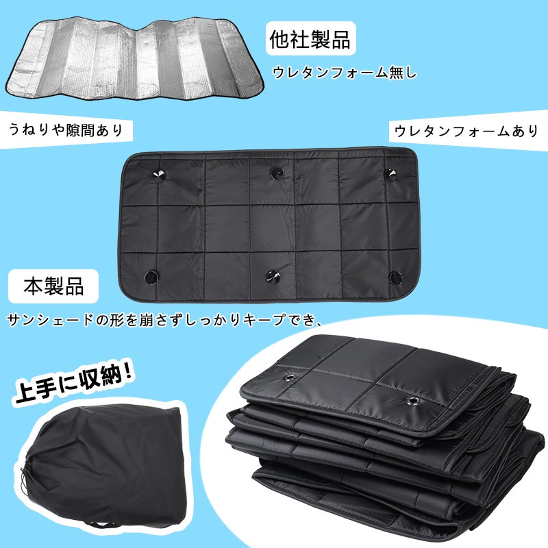 アルファード ヴェルファイア40系 ワンタッチ サンシェード 厚手 一年中使える 優れた断熱性 遮光率99％ 車中泊 日よけ 遮熱 内装 パーツ アウトドア 日除け