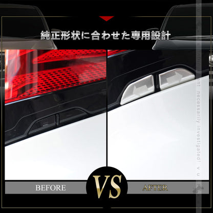 アルファード 40系 ヴェルファイア リアゲートスイッチパネルカバー バックドア アルミ合金 4PCS 外装 パーツ カスタム アクセサリー ドレスアップ トヨタ