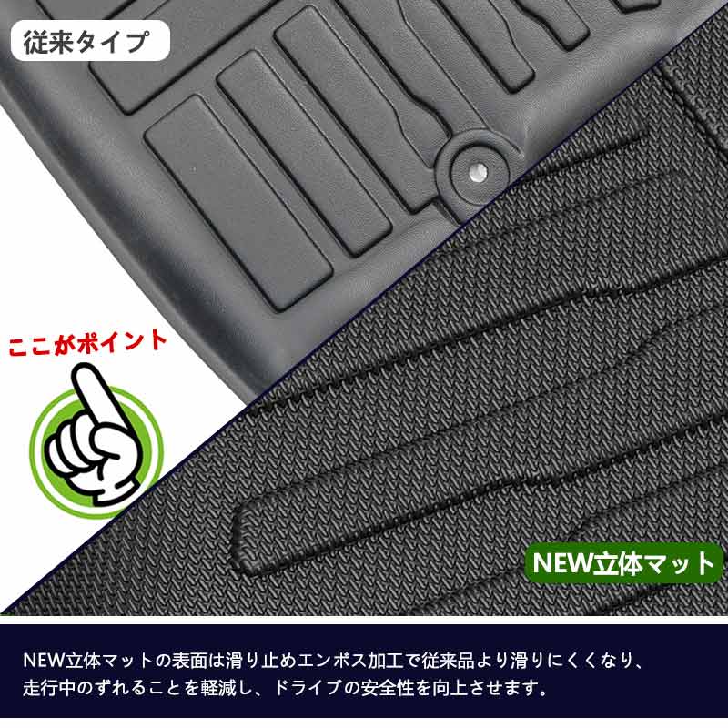 N-ONE JG3 JG4 AT車用 3Dフロアマット 汚れ防止 3枚 TPE材質 立体 カーマット ズレ防止 内装 カスタム パーツ 用品 アクセサリー アウトドア ホンダ