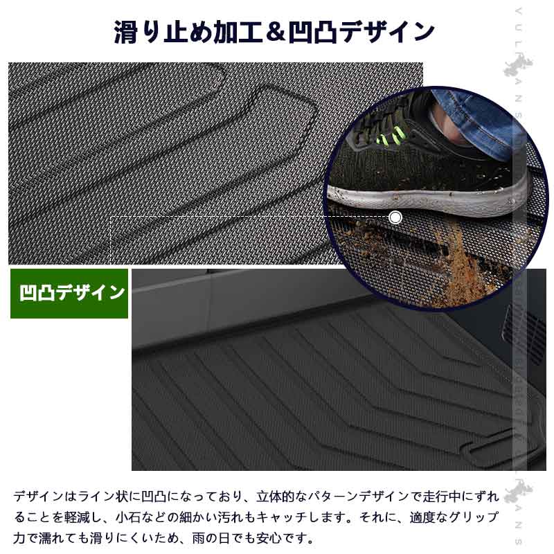 【しな】galeria マットフレーム N-ONE JG3 JG4 3Dラゲッジマット 汚れ防止 TPE材質 立体 カーマット