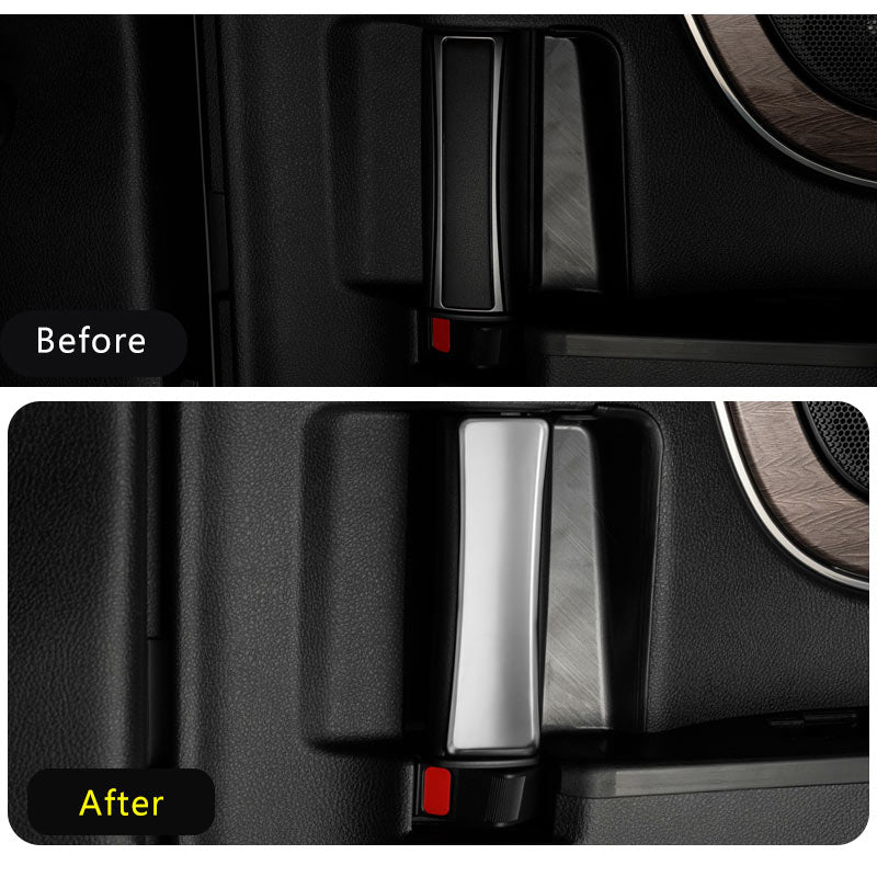 アルファード 40系 ヴェルファイア リアインナードアハンドルパネル サテンシルバー 2PCS インテリアパネル 内装 パーツ アクセサリー カスタム 用品 トヨタ