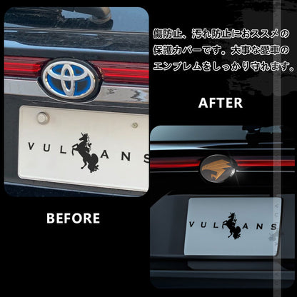 ハリアー80系 リアエンブレムカバー キズ防止 高級感あふれる エンブレムカバー ガーニッシュ カスタム エアロ アクセサリー 外装 パーツ HARRIER トヨタ
