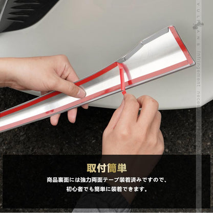 アルファード 40系 フロントコーナーガード ステンレス鏡面仕上げ フロントバンパーガーニッシュ バンパープロテクター カスタム アクセサリー 外装 パーツ