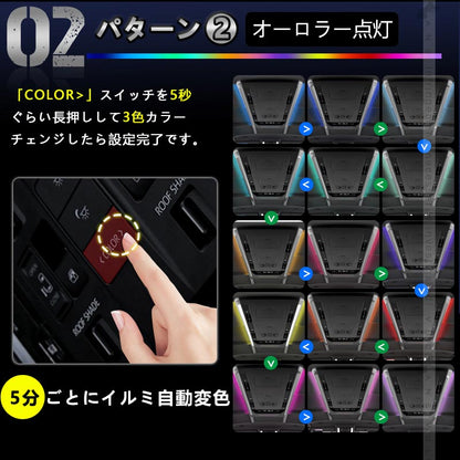 アルファード 40系 ヴェルファイア ルーフカラーイルミネーションキット 自動点灯 カラーチェンジ オートルーフカラーイルミネーション アクセサリー カスタム