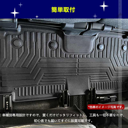 セレナ C28 e-POWER 8人乗り車 3Dセカンドマット 汚れ防止 TPE材質 立体 カーマット ズレ防止 内装 カスタム パーツ 用品 アクセサリー 日産