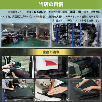 N-BOX JF5 JF6 クイックサンシェード ワンタッチ サンシェード 折り畳み式 日除け 断熱 遮熱 遮光率99% 車中泊 盗難防止 目隠し 仮眠 アウトドア 内装 パーツ