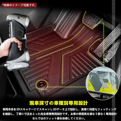 N-BOX JF5 JF6 カスタム 3Dラゲッジマット 汚れ防止 TPE材質 3Dラゲージマット 立体 カーマット ズレ防止 内装 カスタム パーツ アクセサリー 防水 アウトドア