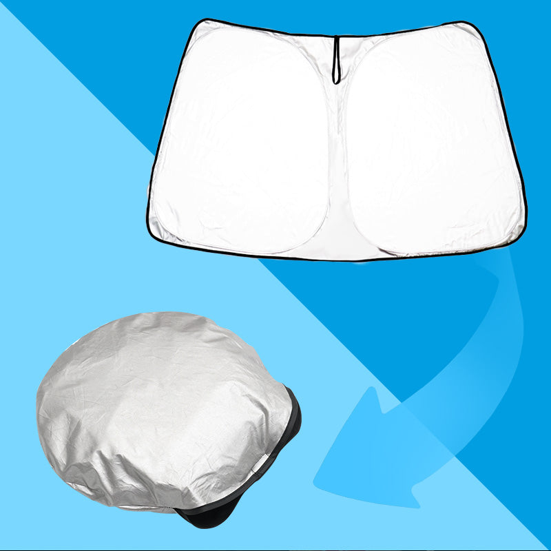 カローラクロス 10系/カローラ ワンタッチ フロントシェード 遮光率99% フロント用 サンシェード 断熱トヨタ 紫外線対策 収納袋付 取説付 アウトドア