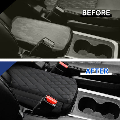 ノア ヴォクシー 90系 アームレストクッション 両サイドポケット付きコンソールボックス保護カバー 肘掛け 肘置き 疲労減少 小物入れ カスタム 内装 パーツ