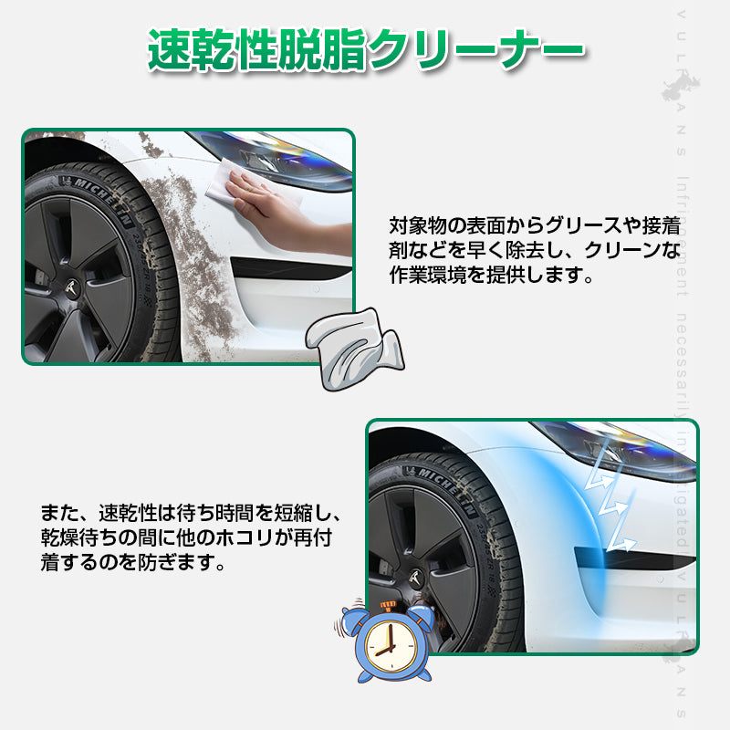 脱脂剤・接着促進剤セット 速乾性脱脂 クリーナー 接着促進剤 プライマー 10ml 2枚セット 大容量 パーツ取付 補強 施工 パーツ カスタム アクセサリー カー用品
