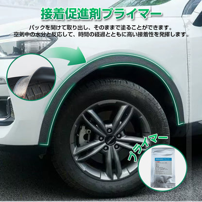 脱脂剤・接着促進剤セット 速乾性脱脂 クリーナー 接着促進剤 プライマー 10ml 2枚セット 大容量 パーツ取付 補強 施工 パーツ カスタム アクセサリー カー用品