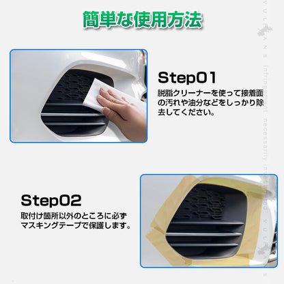 脱脂剤・接着促進剤セット 速乾性脱脂 クリーナー 接着促進剤 プライマー 10ml 2枚セット 大容量 パーツ取付 補強 施工 パーツ カスタム アクセサリー カー用品