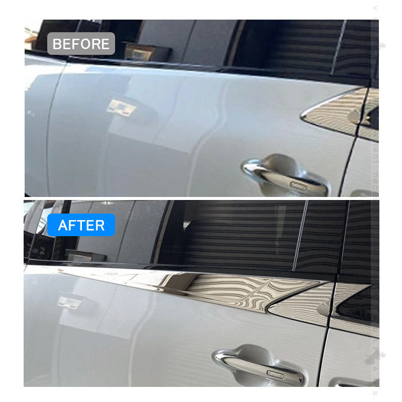 アルファード ヴェルファイア40系 ウィンドートリム 2PCS サイドウィンドウガーニッシュ ステンレス鏡面仕上け 二列目ウィンドウモール サイドウェザーストリップカバー トリム 外装 パーツ カスタムド レスアップ アクセサリー