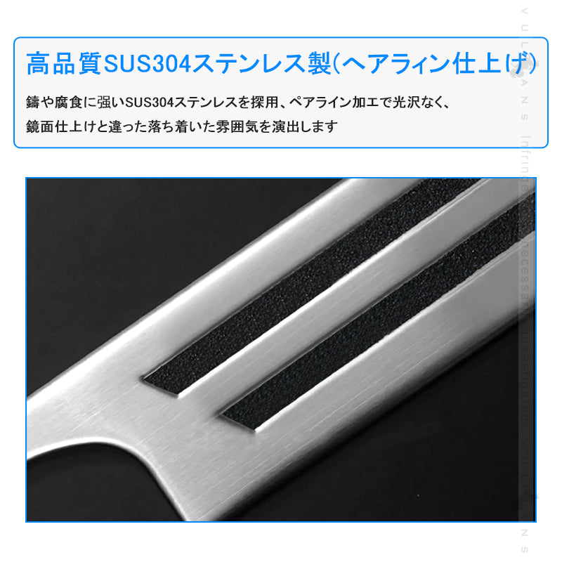 アルファード ヴェルファイア40系 サイド スカッフプレート ステップガード ガーニッシュ 内側 スカッフプレート キッキングプレート ステップカバー ガーニッシュ 滑り止め付き SUS304ステンレス 4PCS キズ防止 内装 パーツ アクセサリー カスタム ドレスアップ ALPHARD VELLFIRE 40系