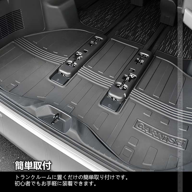 アルファード40系 3Dラゲッジマット トランクマット フロアマット カーゴマット TPV材質 1PCS 防水 防汚 耐磨耗 カスタム 内装 パーツ ドレスアップ アクセサリー