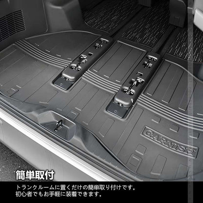 アルファード40系 3Dラゲッジマット トランクマット フロアマット カーゴマット TPV材質 1PCS 防水 防汚 耐磨耗 カスタム 内装 パーツ ドレスアップ アクセサリー