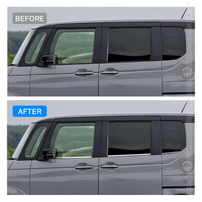 N-BOX JF5 JF6 ステンレス鏡面仕上け ウィンドウトリム ガーニッシュ ウェザーストリップモール ウィンドウモール 6PCS 外装 パーツ カスタム エアロ アクセサリー