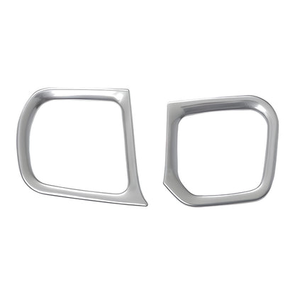 NBOX JF5 JF6 カップホルダーカバー 2PCS サテンシルバー ガーニッシュ ドリンクホルダーカバー インテリアパネル ドレスアップ 内装 カスタム パーツ アクセサリー