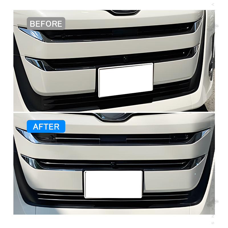 ノア 90系 フロント バンパーグリルカバー ガーニッシュ バンパーグリルトリム 6PCS SUS304ステンレス鏡面仕上け 外装 パーツ カスタム アクセサリー ドレスアップ