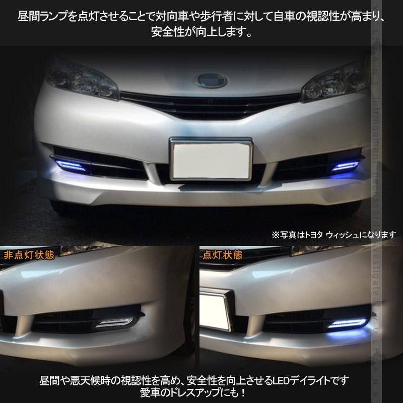 BMW風 LEDマーカーランプ LEDデイライト ブルー 汎用 サイドマーカー リアマーカー 5050 3chip 片側33個 12V 左右セット イルミネーション ランニングライト - VULCANS