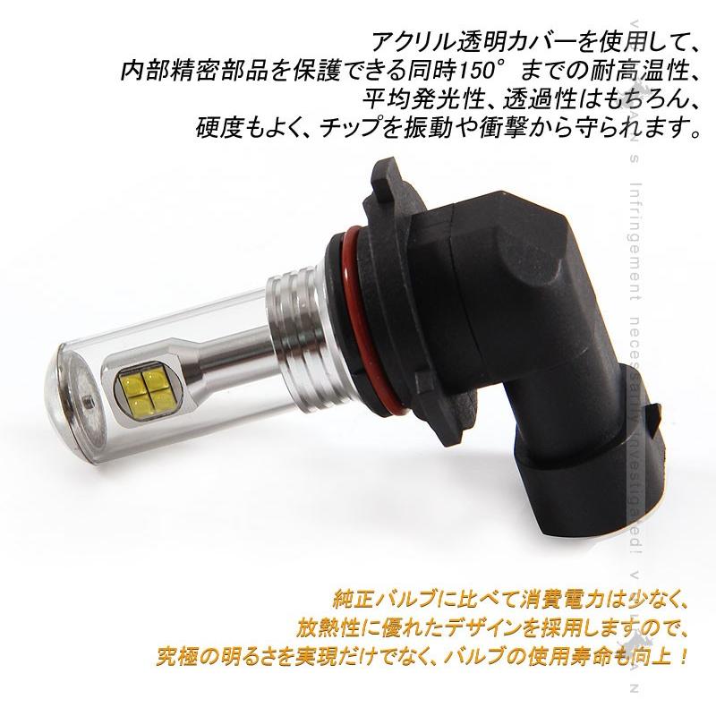 HB4/9006 LEDバルブ LEDフォグランプ 片側40W 爆光 LEDフォグ 2個 驚愕の明るさ ホワイト EPISTAR 汎用 カー パーツ エアロ LED関係 外装 - VULCANS