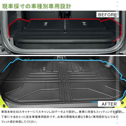 改良版 新型ジムニーJB64W シエラJB74W 3Dラゲッジマット TPE材質 立体成型 カーマット ズレ防止 内装 カスタム パーツ 消臭 抗菌効果 トランクマット JIMNY - VULCANS