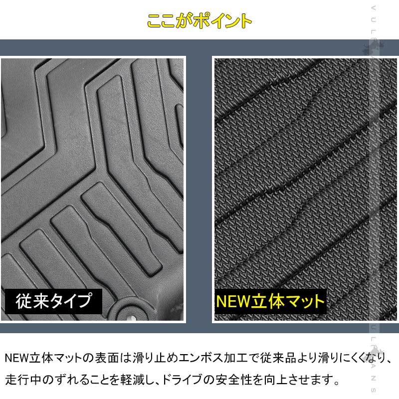 改良版 新型ジムニーJB64W シエラJB74W 3Dラゲッジマット TPE材質 立体成型 カーマット ズレ防止 内装 カスタム パーツ 消臭 抗菌効果 トランクマット JIMNY - VULCANS