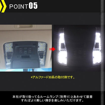 ムーブ カスタムLA100･110S クリスタルルームランプレンズカバー 5PCS ルームランプレンズカバー 消灯時も高級感あふれる 室内灯 内装 パーツ カスタム - VULCANS