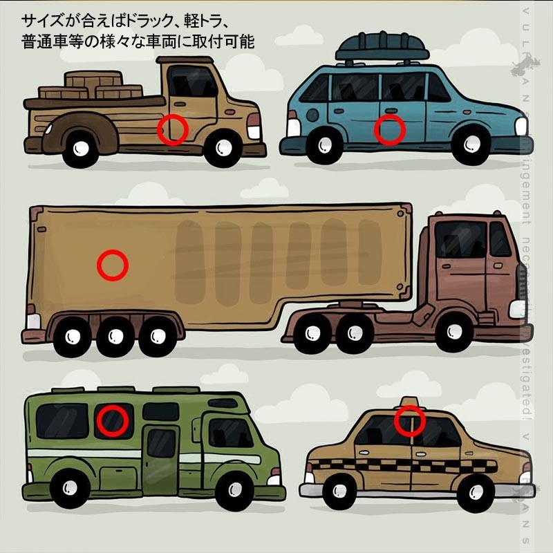 シーケンシャルウインカー内蔵 LEDリアマーカーランプ 12V/24V車兼用 レッドレンズ 流れるウインカー サイドマーカー リアマーカー イルミネーション - VULCANS