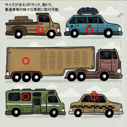 シーケンシャルウインカー内蔵 LEDリアマーカーランプ 12V/24V車兼用 レッドレンズ 流れるウインカー サイドマーカー リアマーカー イルミネーション - VULCANS