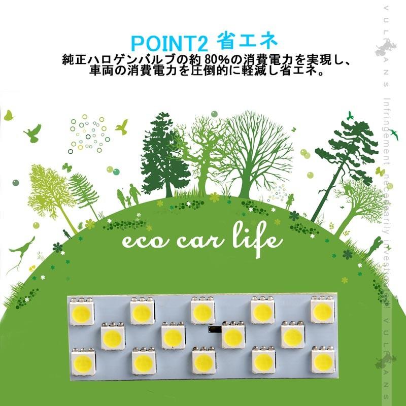 マツダ ロードスター LEDルームランプ ホワイト 14連SMD 取付工具付き 室内灯 取付簡単 LEDランプ ルーム球 5050SMD DC12V 内装 ROADSTER - VULCANS