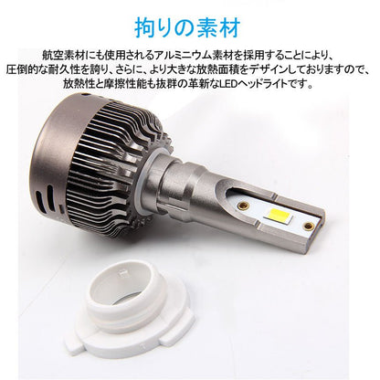 LEDヘッドライト 3色発光 HB3/9005 360度光軸調整可 2個set DC9V～36V 6000LM 瞬間起動 冷却ファン搭載 アルミ合金 SS30 LEDフォグランプ 取付簡単 電装品 - VULCANS