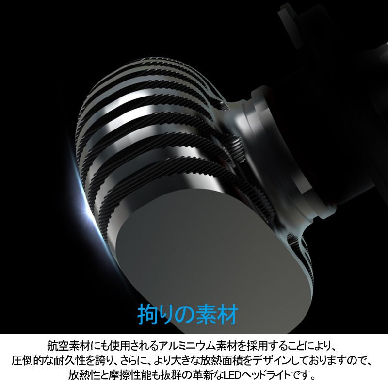 LEDヘッドライト オールインワン HB4/9006 8000LM SEOUL CSPチップ 1年保証 LEDフォグランプ 2個set DC9V~32V 6500K ワンピース 一体型 取付簡単 電装 - VULCANS