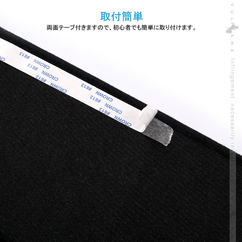 N - VAN JJ1/2 ドアキックガード ドアパネル ドアプロテクター 保護 内装 パーツ エアロ アクセサリー カスタム プロテクター キズ防止 アンダーカバー - VULCANS