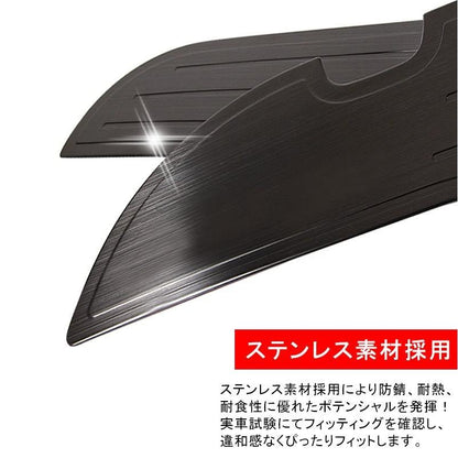 ODYSSEY ホンダ オデッセイ ドアキックガード SUS304ステンレス ドアトリムガード ブラック 内装 パーツ 保護 プロテクター キズ防止 アンダーカバー - VULCANS