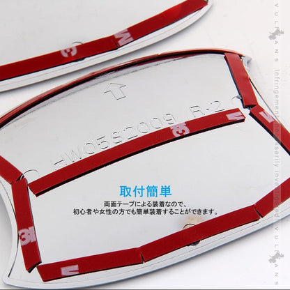 ワゴンR MH34S ドアハンドルカバー 4PCS メッキ仕上げ ドアハンドルプロテクター ドアベゼルカバー アクセサリー カスタム パーツ 外装 用品 エアロ - VULCANS