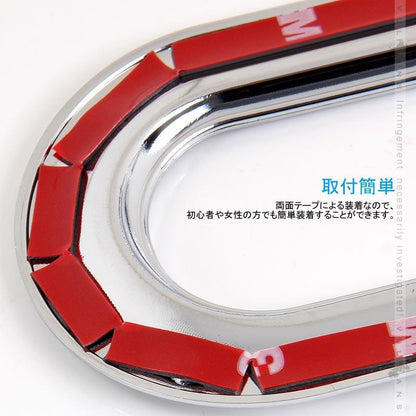 ワゴンR　MH34S ハイマウントライトリング １PCS メッキ仕上げ ハイマウントライトカバー リム ガーニッシュ アクセサリー カスタム パーツ 外装 用品 エアロ - VULCANS