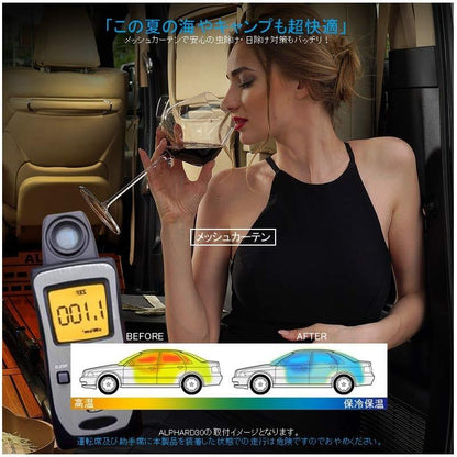 ホンダ STEPWGN ステップワゴンRK5/6 メッシュカーテン 日よけ インテリア 遮光カーテン 内装品 紫外線 UVカット フロントドア リアガラス 7枚set - VULCANS