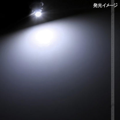 T4.2 メーター 球 10個セット 24V車用 トラック用品 メーターパネル エアコンパネル LEDバルブ マイクロ DIY ホワイト 白 三菱ふそう 日野 日産 いすゞ - VULCANS